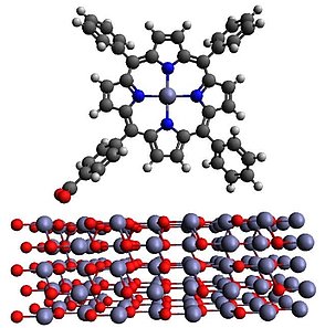 ZnO/porphyrin model